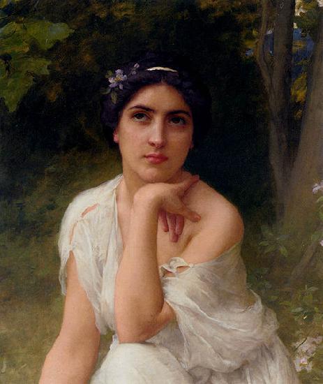 Charles-Amable Lenoir Pensive oil painting image